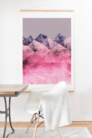 Emanuela Carratoni Think Pink Art Print And Hanger