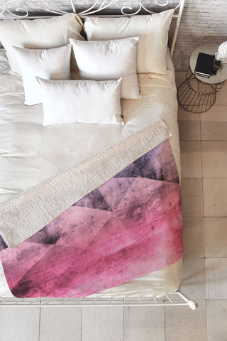 Emanuela Carratoni Think Pink Fleece Throw Blanket