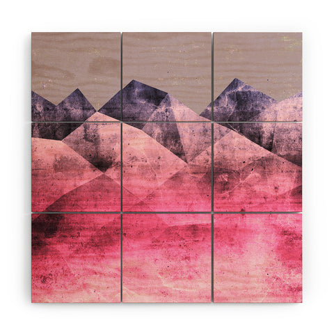 Emanuela Carratoni Think Pink Wood Wall Mural