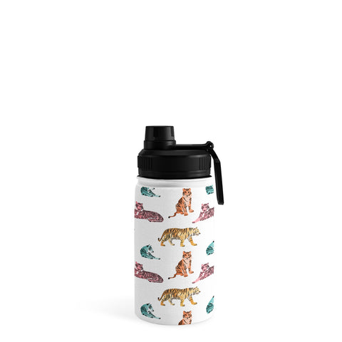 Emanuela Carratoni Tiger Art Theme Water Bottle