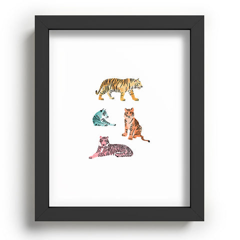 Emanuela Carratoni Tiger Art Theme Recessed Framing Rectangle