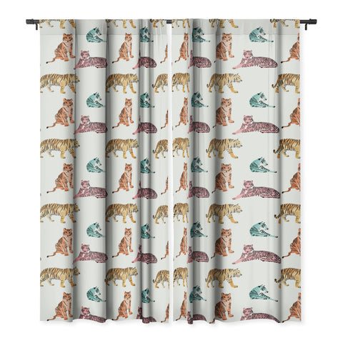 Emanuela Carratoni Tiger Art Theme Blackout Non Repeat