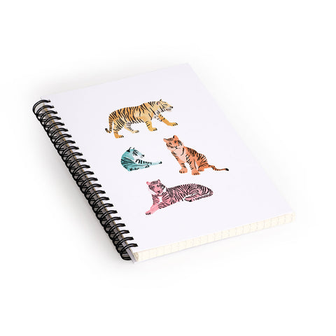 Emanuela Carratoni Tiger Art Theme Spiral Notebook