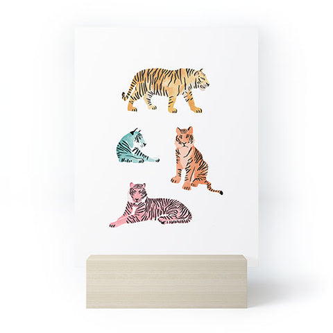 Emanuela Carratoni Tiger Art Theme Mini Art Print