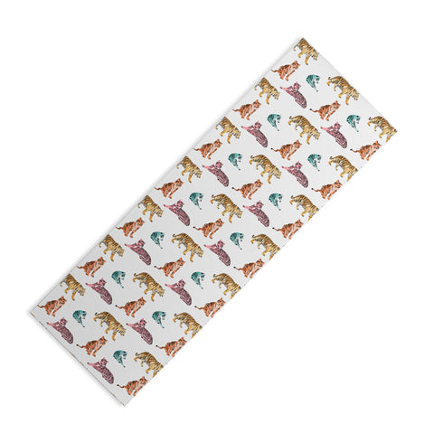 Emanuela Carratoni Tiger Art Theme Yoga Mat