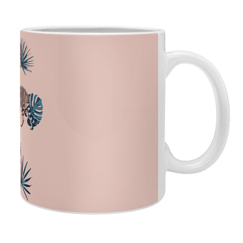 Emanuela Carratoni Tigers on Pink Coffee Mug