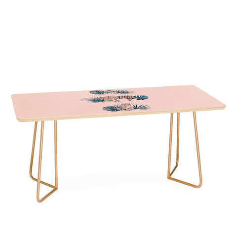 Emanuela Carratoni Tigers on Pink Coffee Table