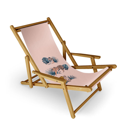 Emanuela Carratoni Tigers on Pink Sling Chair