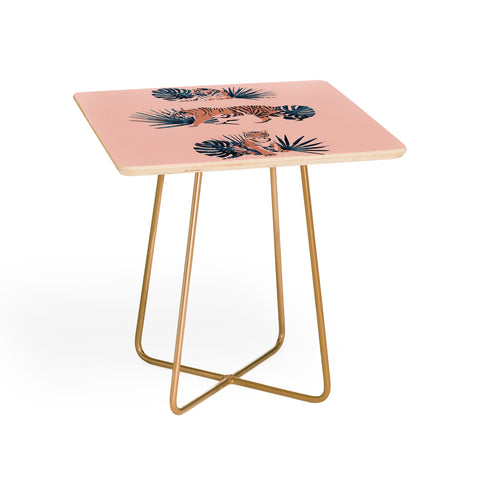 Emanuela Carratoni Tigers on Pink Side Table