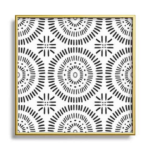 Emanuela Carratoni Tribal Theme Metal Square Framed Art Print