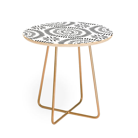 Emanuela Carratoni Tribal Theme Round Side Table