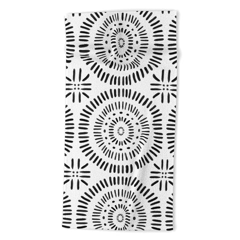Emanuela Carratoni Tribal Theme Beach Towel