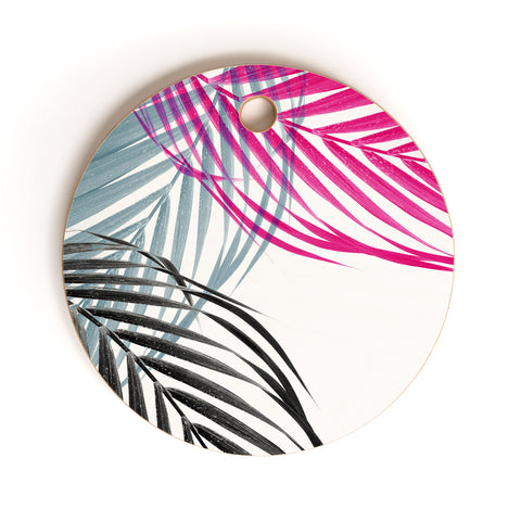 Emanuela Carratoni Trychromy Palms Cutting Board Round