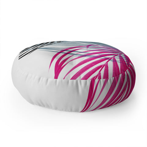 Emanuela Carratoni Trychromy Palms Floor Pillow Round