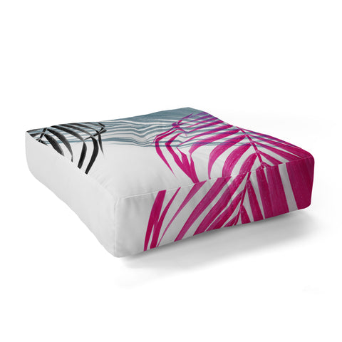 Emanuela Carratoni Trychromy Palms Floor Pillow Square