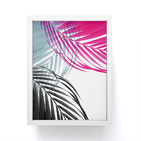 Emanuela Carratoni Trychromy Palms Framed Mini Art Print