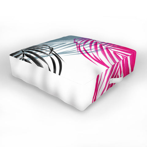 Emanuela Carratoni Trychromy Palms Outdoor Floor Cushion
