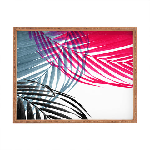 Emanuela Carratoni Trychromy Palms Rectangular Tray
