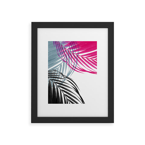 Emanuela Carratoni Trychromy Palms Framed Art Print