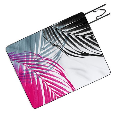 Emanuela Carratoni Trychromy Palms Picnic Blanket