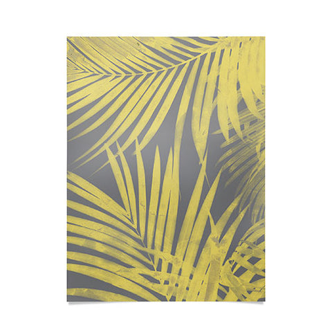 Emanuela Carratoni Ultimate Gray and Yellow Palms Poster