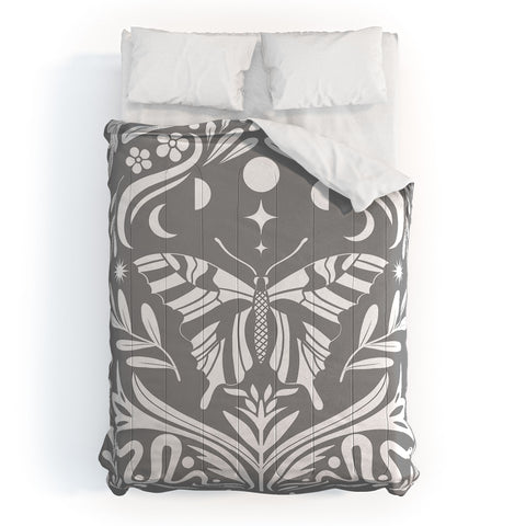 Emanuela Carratoni Ultimate Gray Damask Comforter