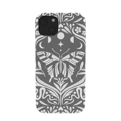 Emanuela Carratoni Ultimate Gray Damask Phone Case