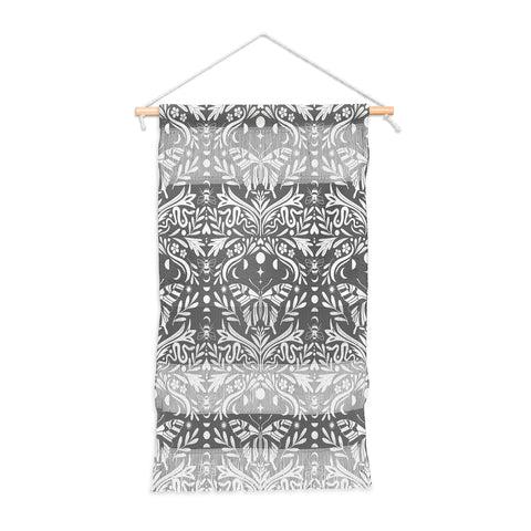 Emanuela Carratoni Ultimate Gray Damask Wall Hanging Portrait
