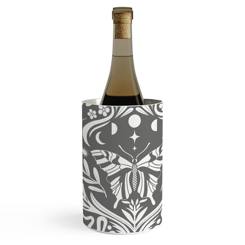 Emanuela Carratoni Ultimate Gray Damask Wine Chiller