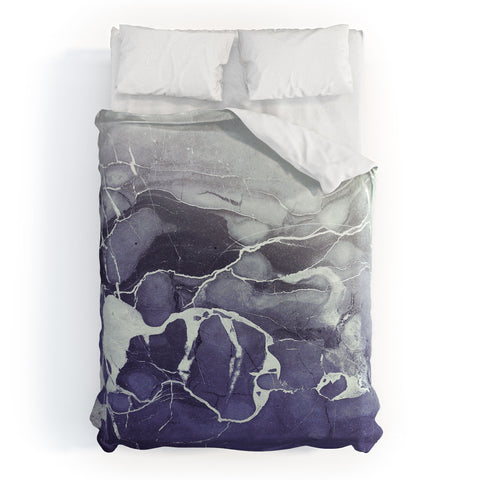 Emanuela Carratoni Ultramarine Marble Duvet Cover