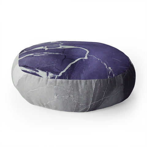 Emanuela Carratoni Ultramarine Marble Floor Pillow Round