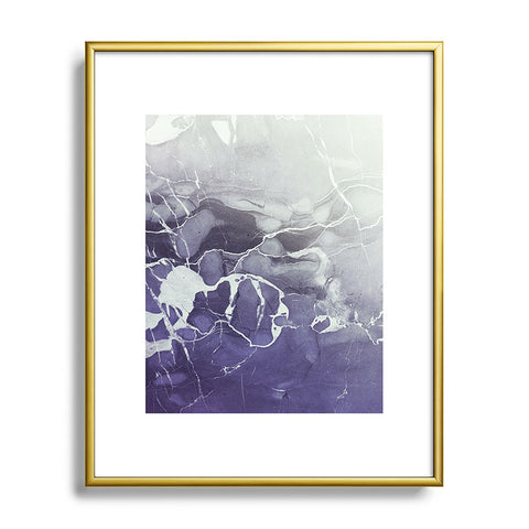 Emanuela Carratoni Ultramarine Marble Metal Framed Art Print