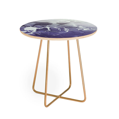 Emanuela Carratoni Ultramarine Marble Round Side Table