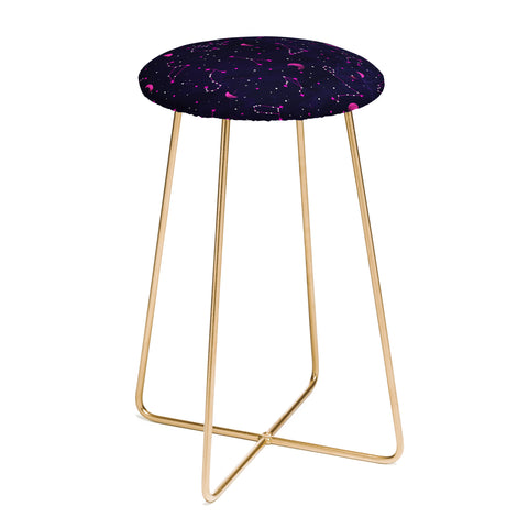 Emanuela Carratoni Ultraviolet Zodiac Counter Stool