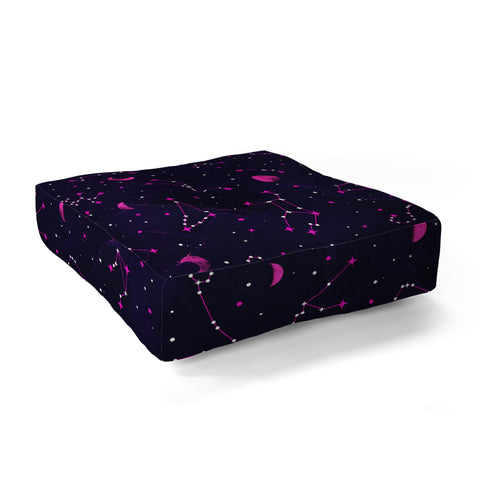Emanuela Carratoni Ultraviolet Zodiac Floor Pillow Square