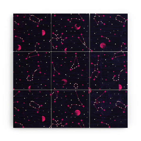 Emanuela Carratoni Ultraviolet Zodiac Wood Wall Mural