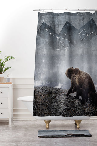 Emanuela Carratoni Ursa Major Shower Curtain And Mat