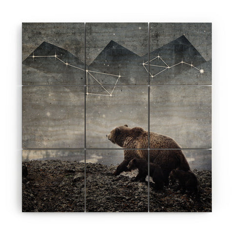Emanuela Carratoni Ursa Major Wood Wall Mural