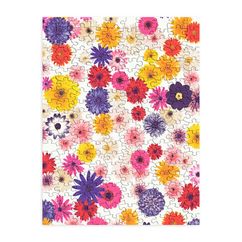Emanuela Carratoni Very Peri Colorful Flowers Puzzle