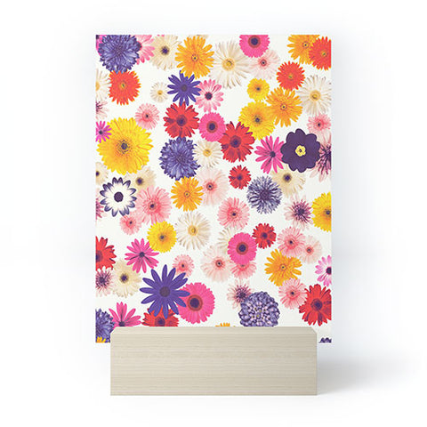 Emanuela Carratoni Very Peri Colorful Flowers Mini Art Print