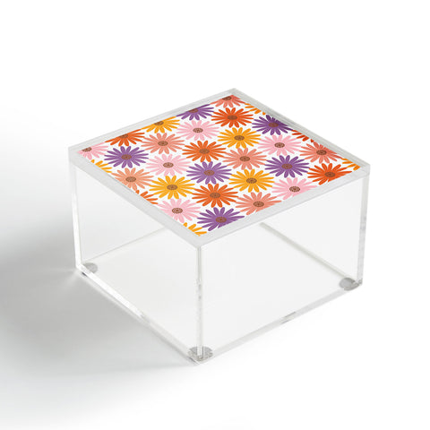 Emanuela Carratoni Very Peri Daisy Pattern Acrylic Box