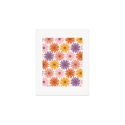 Emanuela Carratoni Very Peri Daisy Pattern Art Print