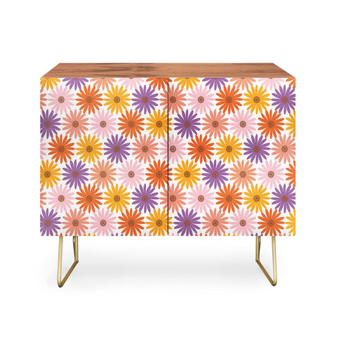 Emanuela Carratoni Very Peri Daisy Pattern Credenza