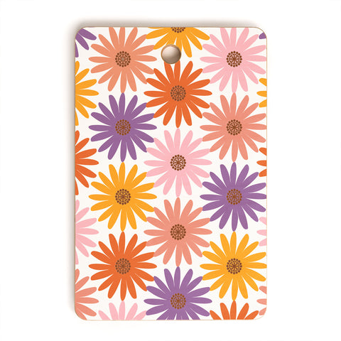 Emanuela Carratoni Very Peri Daisy Pattern Cutting Board Rectangle