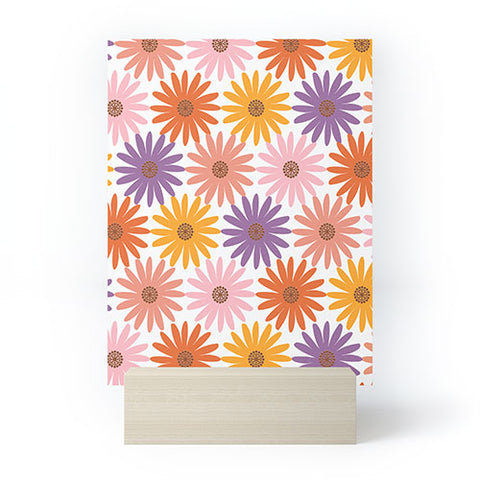 Emanuela Carratoni Very Peri Daisy Pattern Mini Art Print