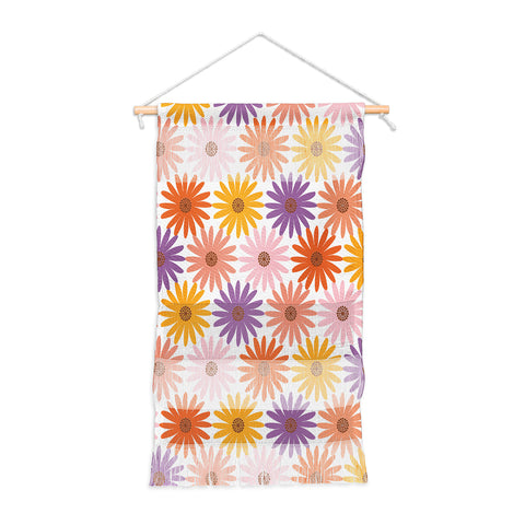 Emanuela Carratoni Very Peri Daisy Pattern Wall Hanging Portrait