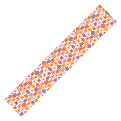 Emanuela Carratoni Very Peri Daisy Pattern Table Runner