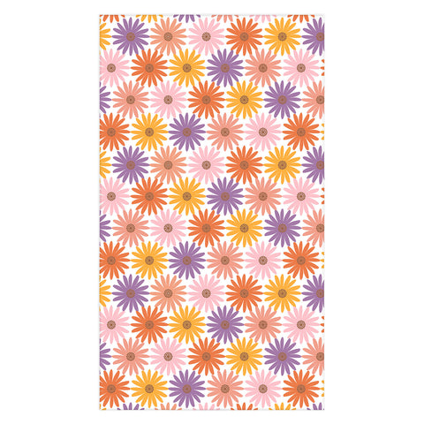 Emanuela Carratoni Very Peri Daisy Pattern Tablecloth