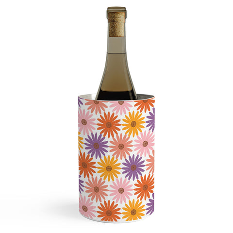 Emanuela Carratoni Very Peri Daisy Pattern Wine Chiller