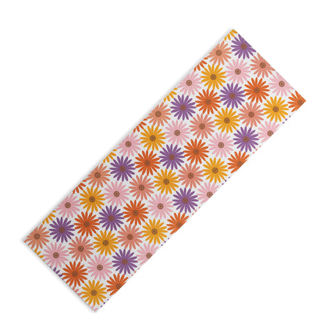 Emanuela Carratoni Very Peri Daisy Pattern Yoga Mat